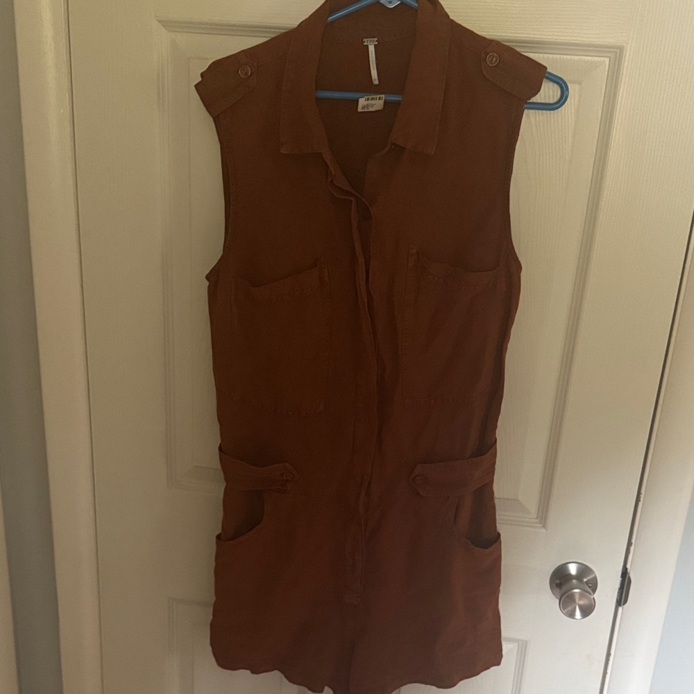 Young Fabulous & Broke Brown Sleeveless Romper